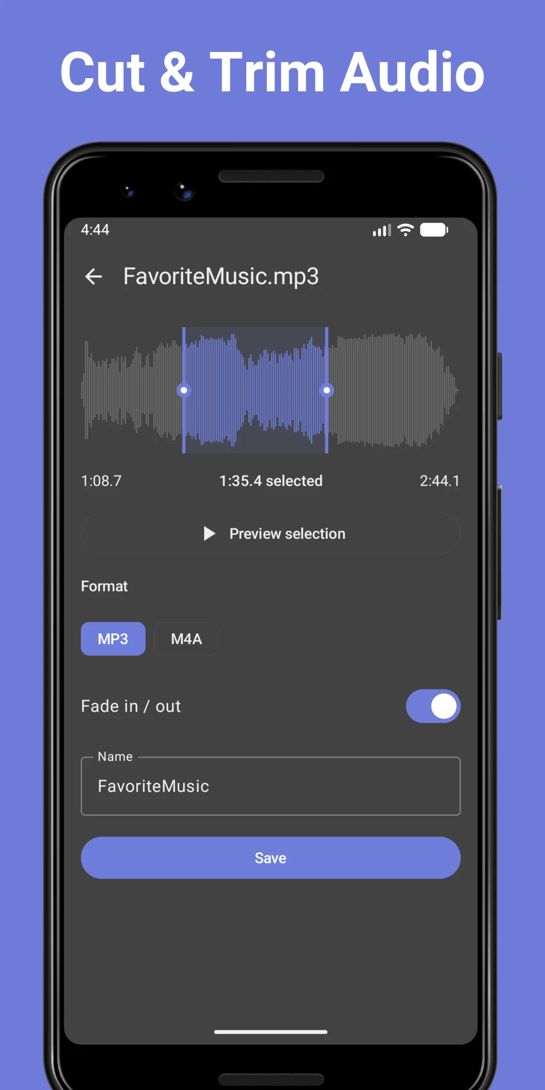 MyMusic Audio Playlist Player screenshot