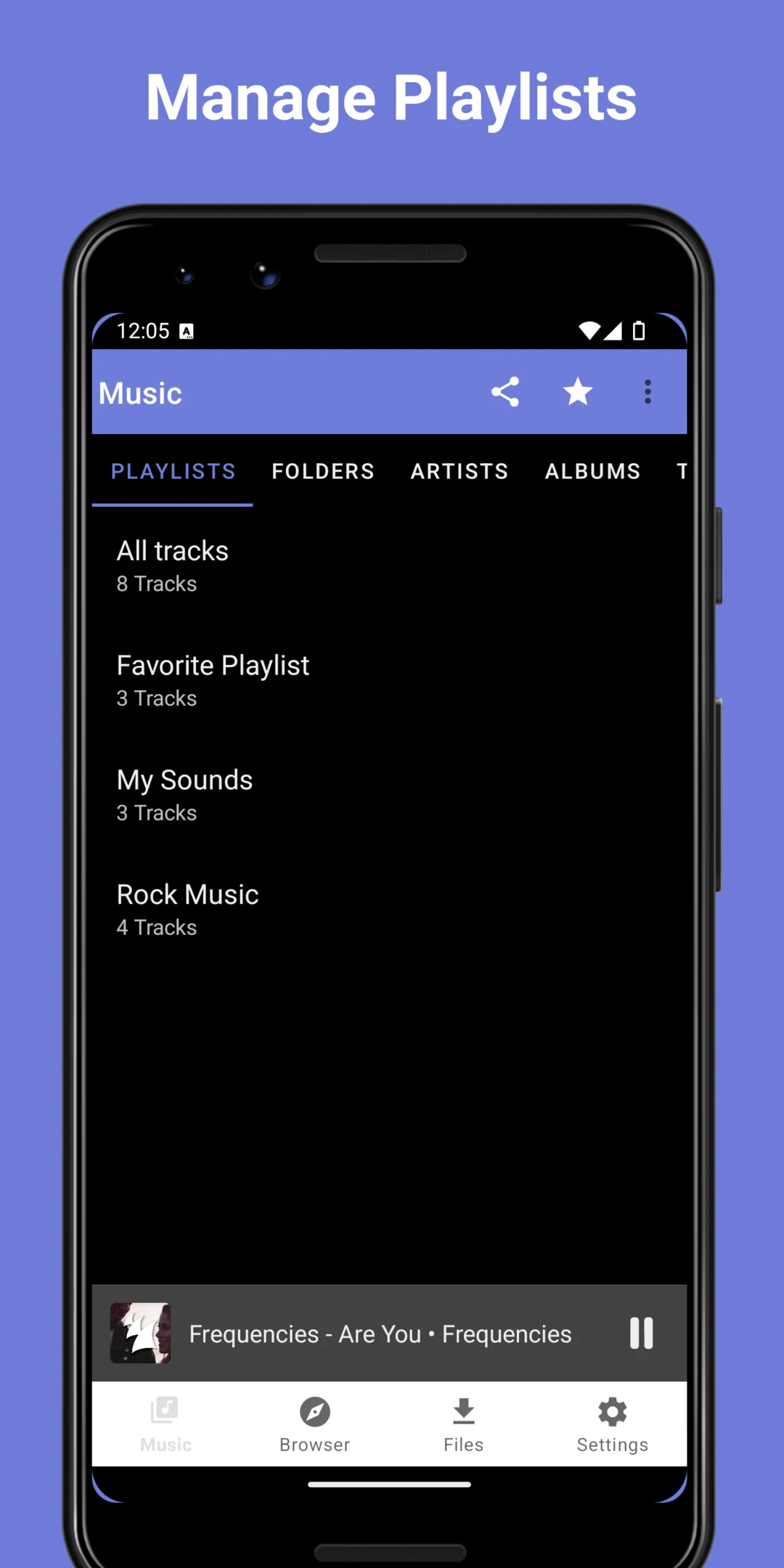 MyMusic Audio Playlist Player screenshot