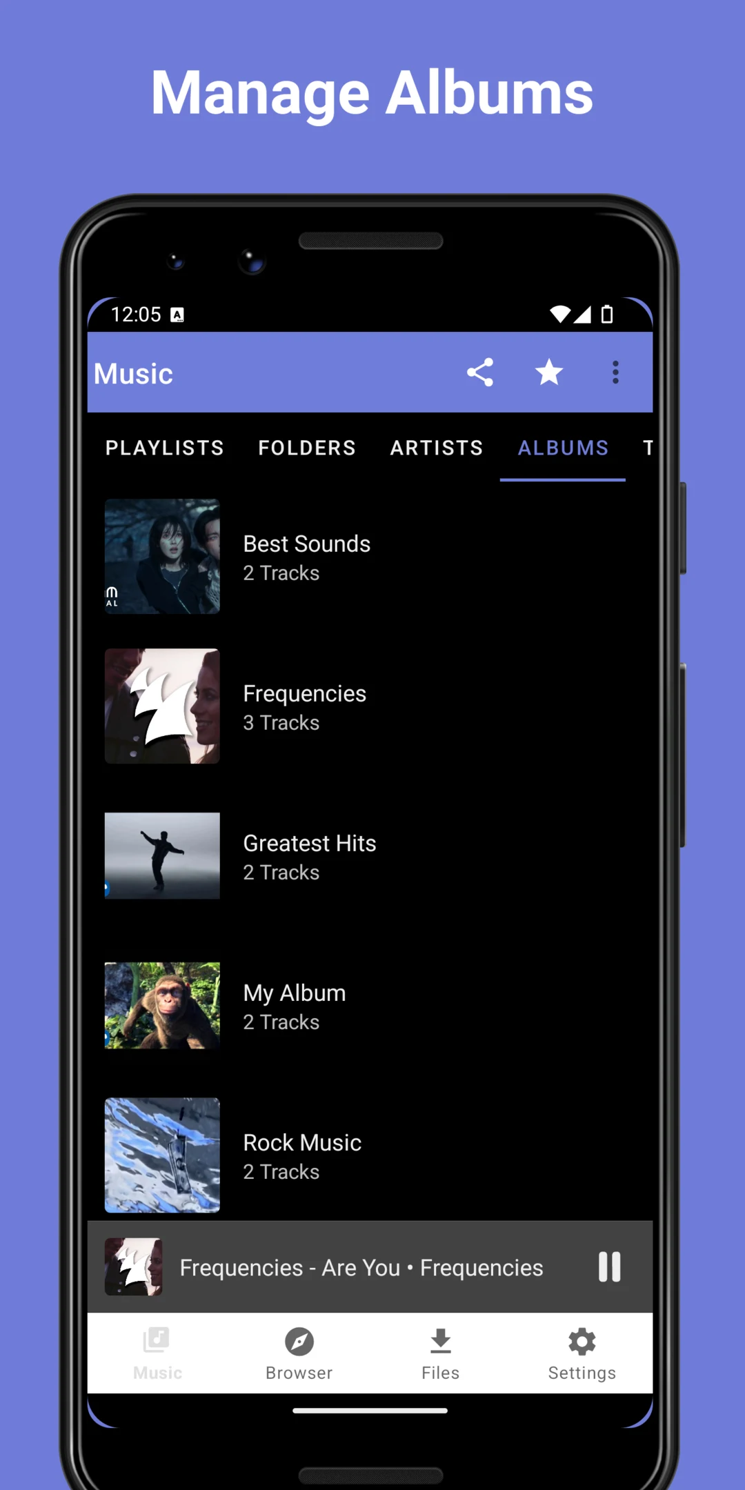 MyMusic Audio Playlist Player screenshot